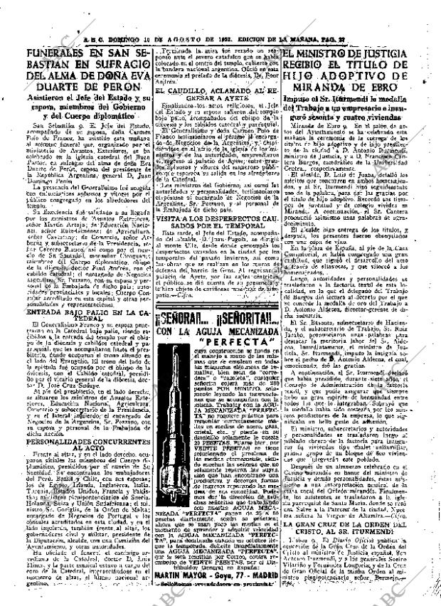ABC MADRID 10-08-1952 página 27