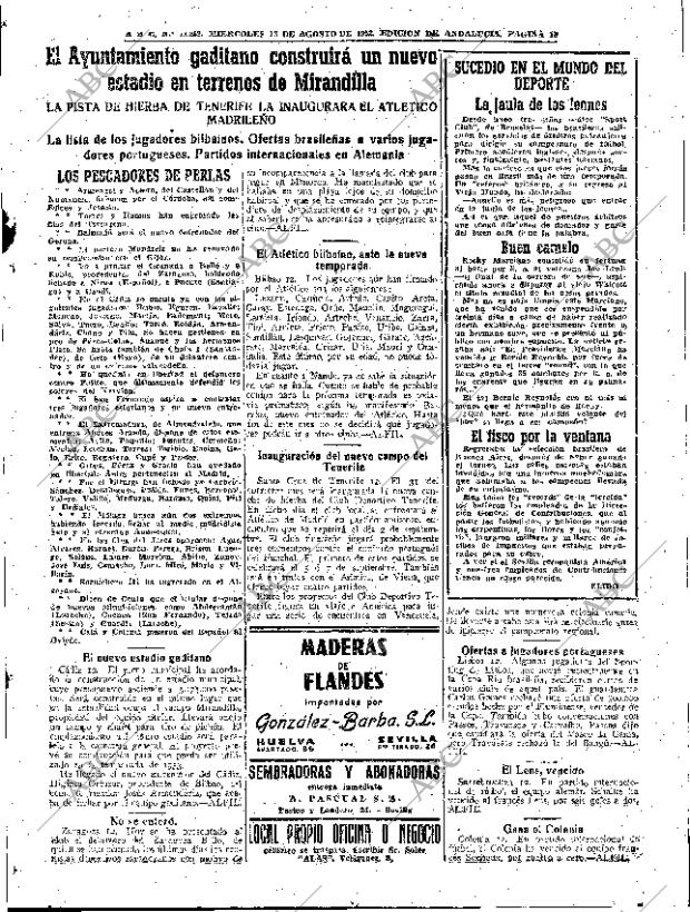 ABC SEVILLA 13-08-1952 página 19