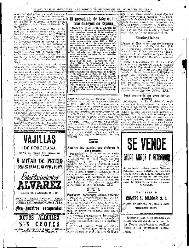 ABC SEVILLA 13-08-1952 página 8