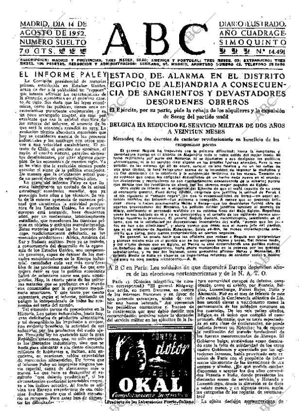 ABC MADRID 14-08-1952 página 9
