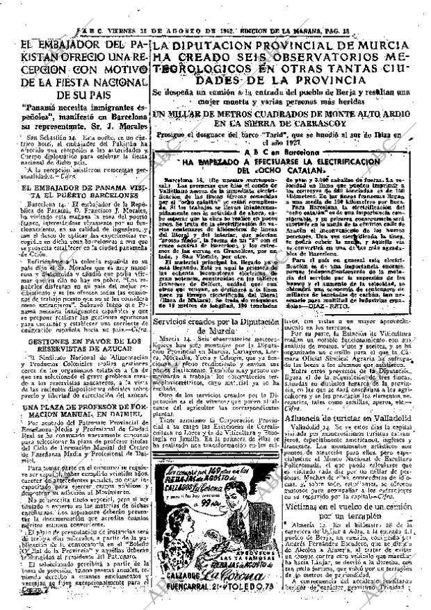 ABC MADRID 15-08-1952 página 13