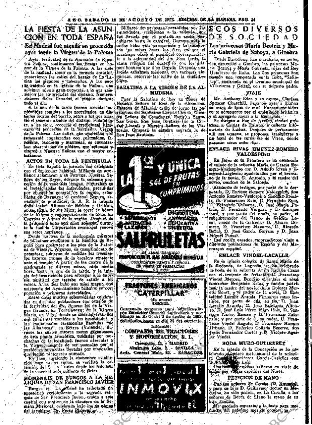 ABC MADRID 16-08-1952 página 14