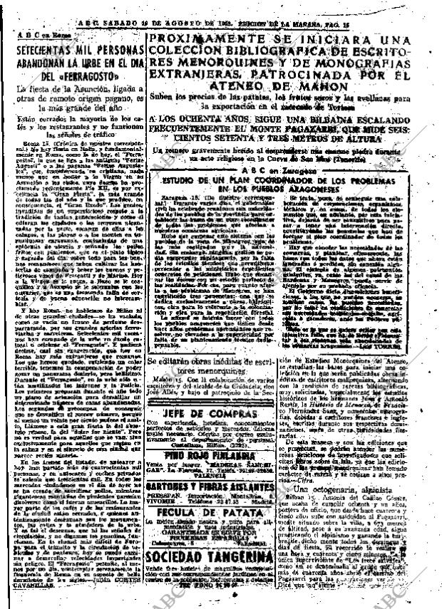 ABC MADRID 16-08-1952 página 15