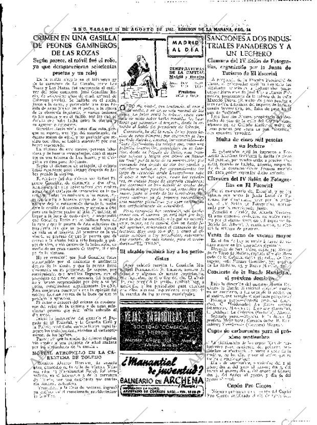 ABC MADRID 23-08-1952 página 14