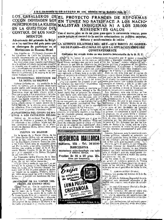 ABC MADRID 23-08-1952 página 17