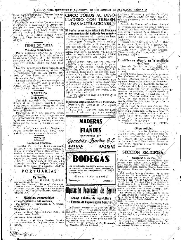 ABC SEVILLA 27-08-1952 página 18