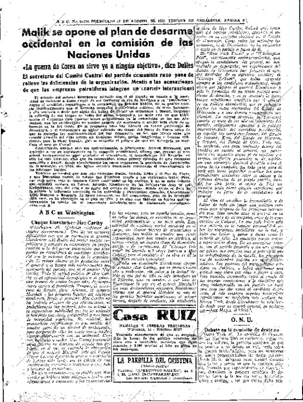 ABC SEVILLA 27-08-1952 página 9
