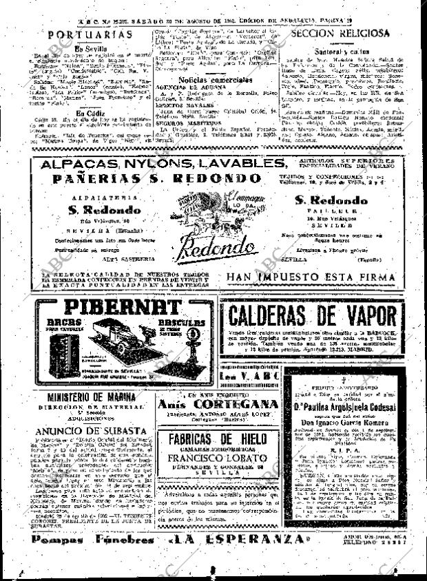 ABC SEVILLA 30-08-1952 página 17