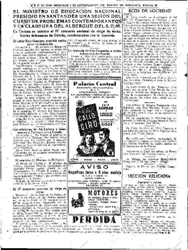 ABC SEVILLA 03-09-1952 página 10