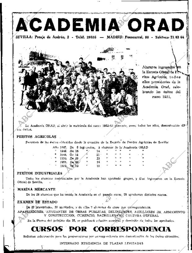 ABC SEVILLA 03-09-1952 página 22