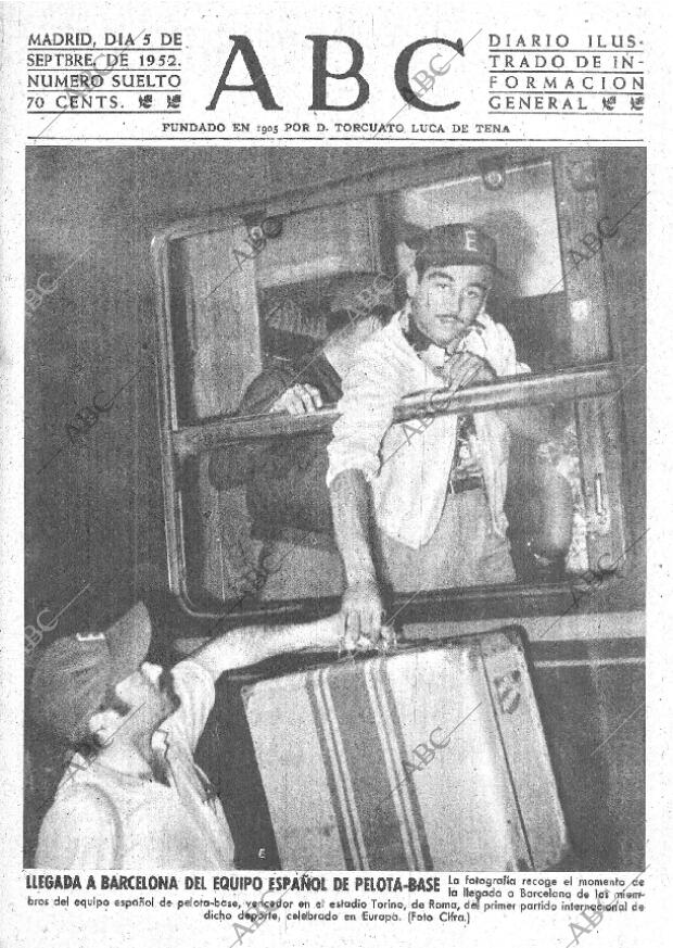 ABC MADRID 05-09-1952 página 1