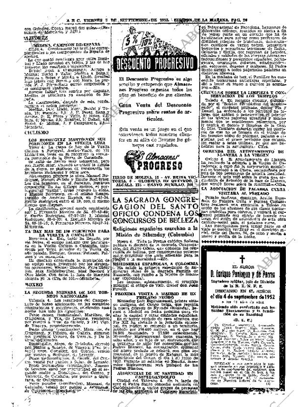 ABC MADRID 05-09-1952 página 20