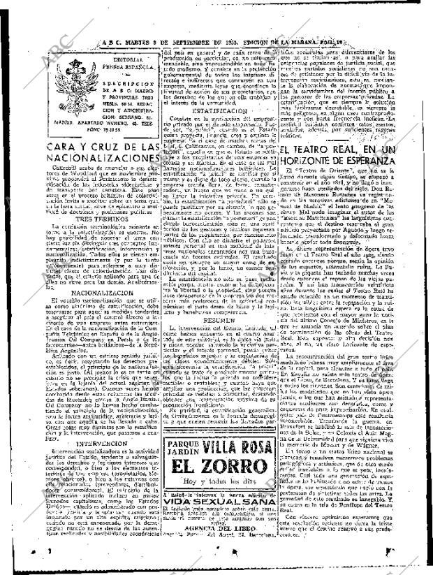 ABC MADRID 09-09-1952 página 16