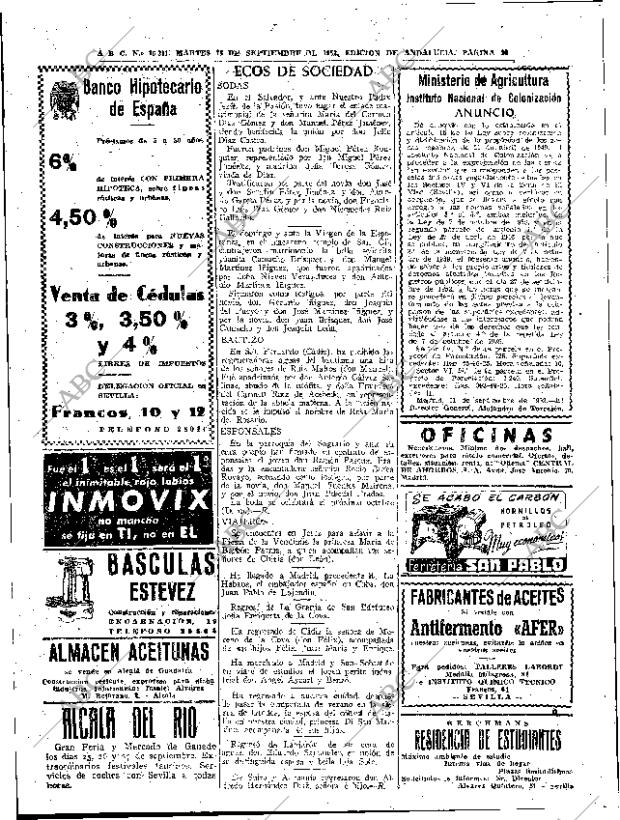 ABC SEVILLA 16-09-1952 página 14