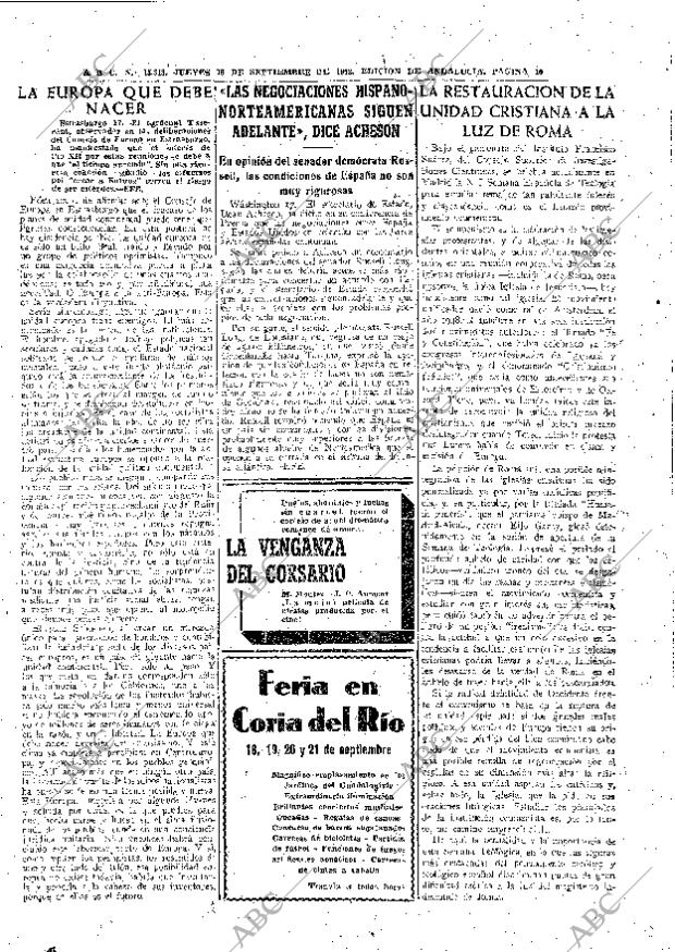 ABC SEVILLA 18-09-1952 página 10