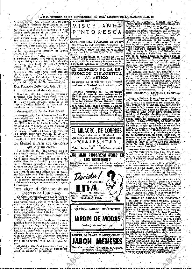 ABC MADRID 19-09-1952 página 13