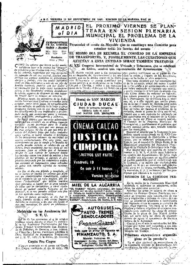 ABC MADRID 19-09-1952 página 15
