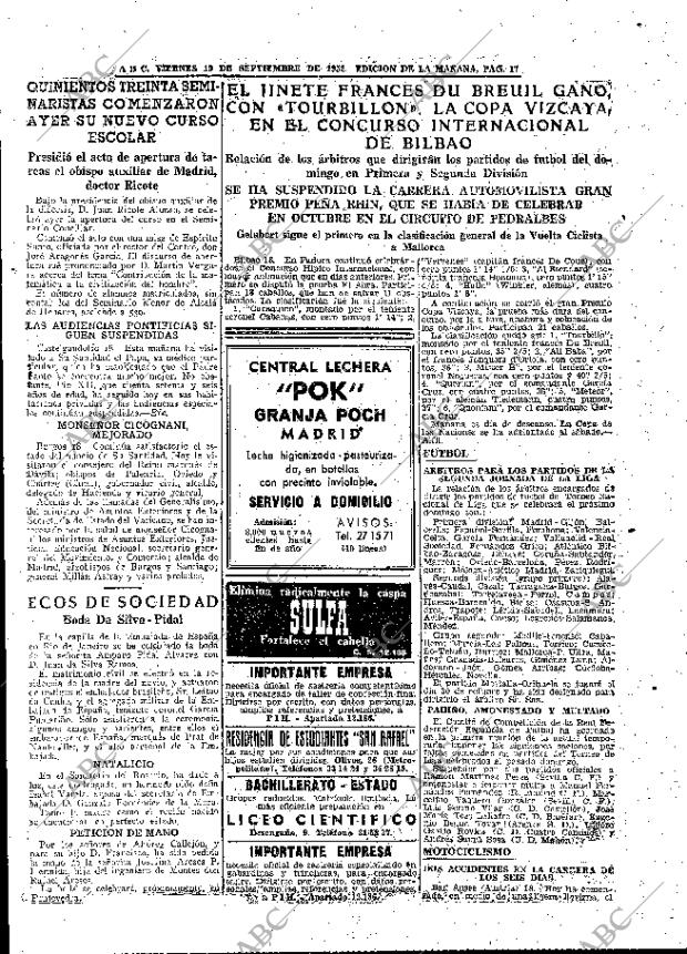 ABC MADRID 19-09-1952 página 17