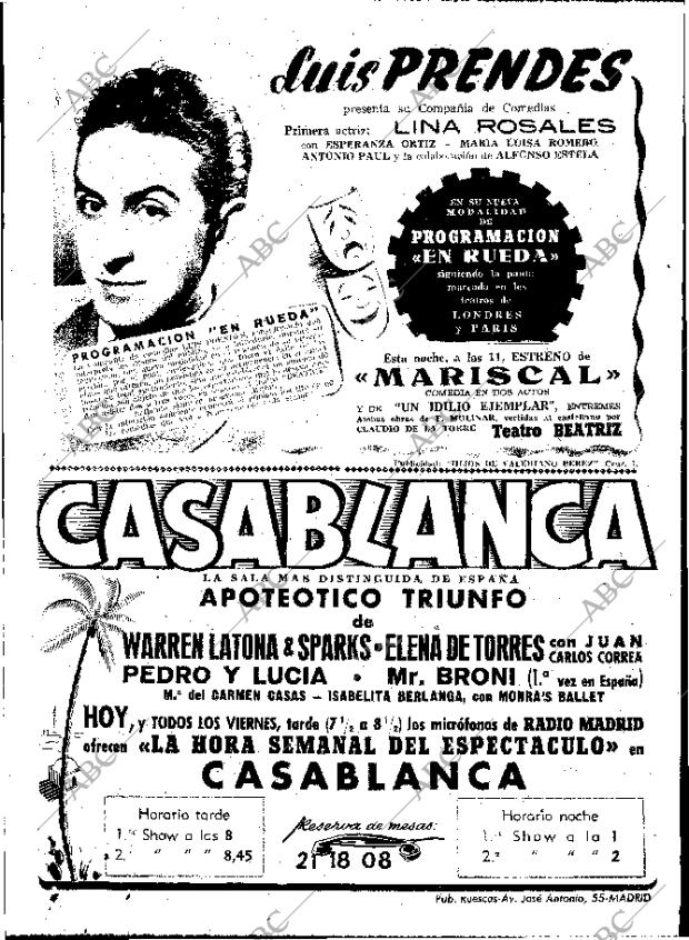 ABC MADRID 19-09-1952 página 2