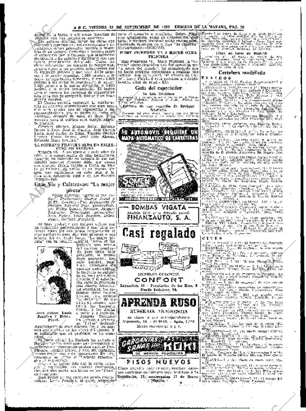 ABC MADRID 19-09-1952 página 20