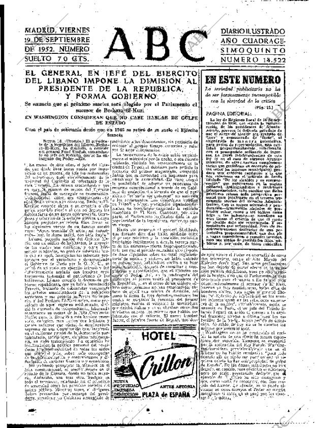 ABC MADRID 19-09-1952 página 7