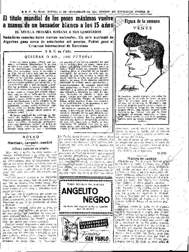 ABC SEVILLA 25-09-1952 página 19