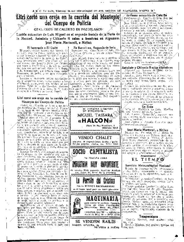 ABC SEVILLA 26-09-1952 página 14