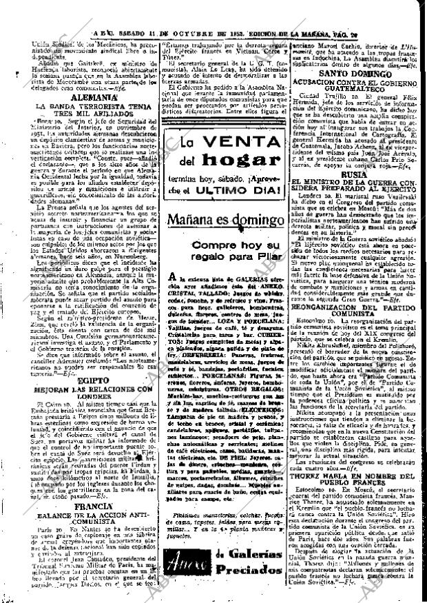 ABC MADRID 11-10-1952 página 20