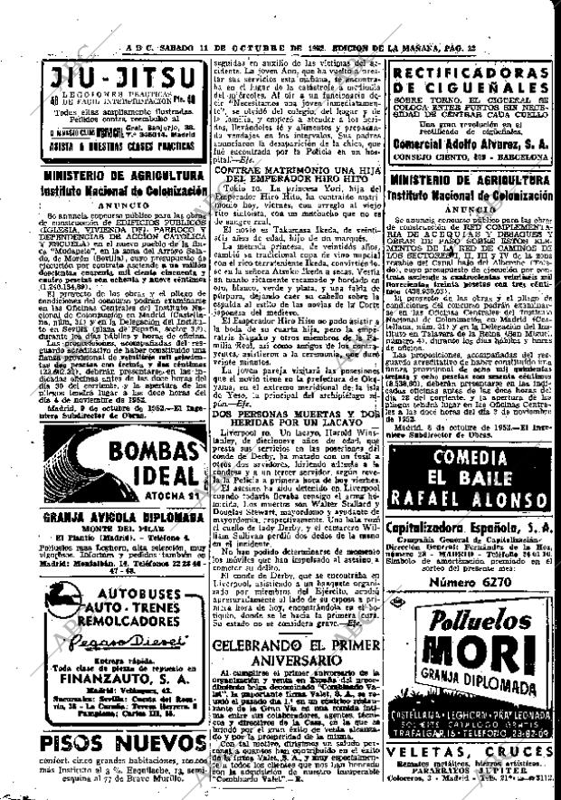 ABC MADRID 11-10-1952 página 22