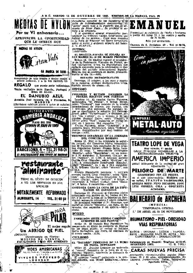 ABC MADRID 11-10-1952 página 32