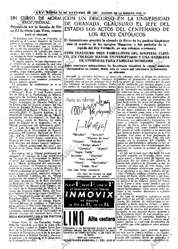 ABC MADRID 14-10-1952 página 17