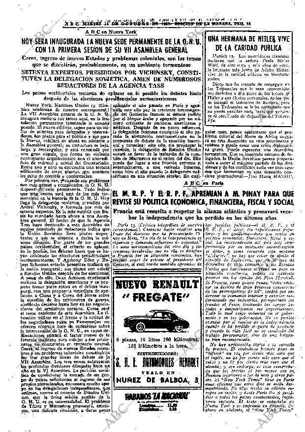 ABC MADRID 14-10-1952 página 25