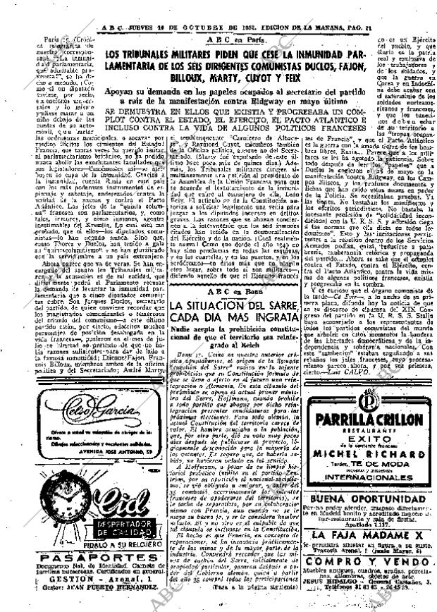 ABC MADRID 16-10-1952 página 21