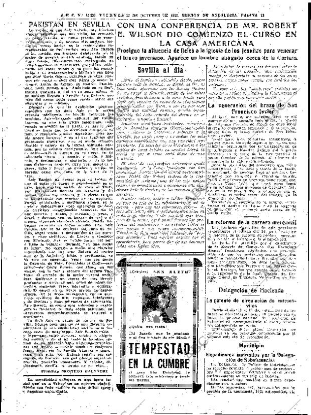 ABC SEVILLA 17-10-1952 página 13