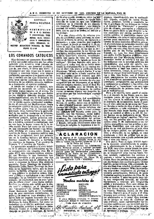 ABC MADRID 19-10-1952 página 32