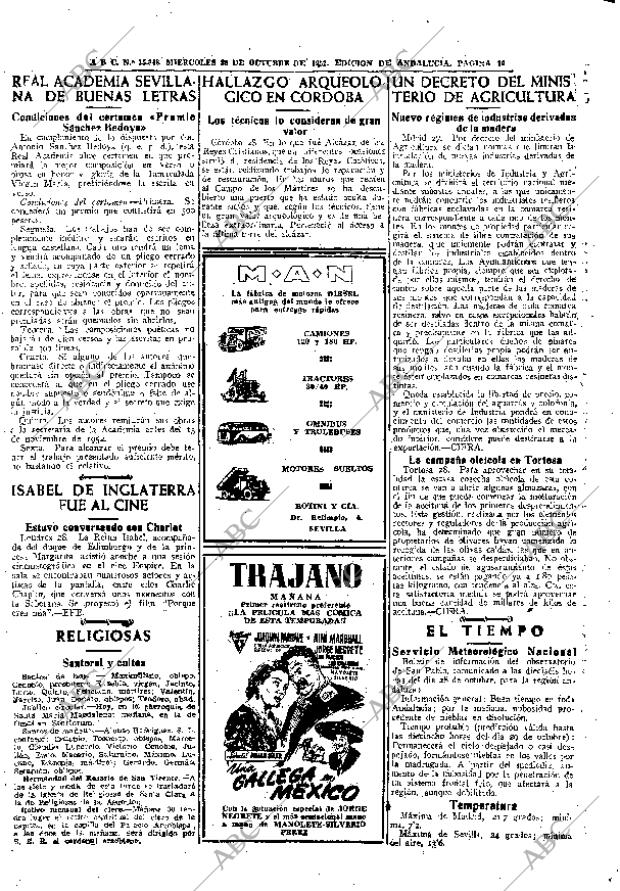 ABC SEVILLA 29-10-1952 página 10