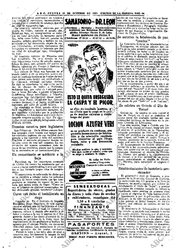 ABC MADRID 30-10-1952 página 22