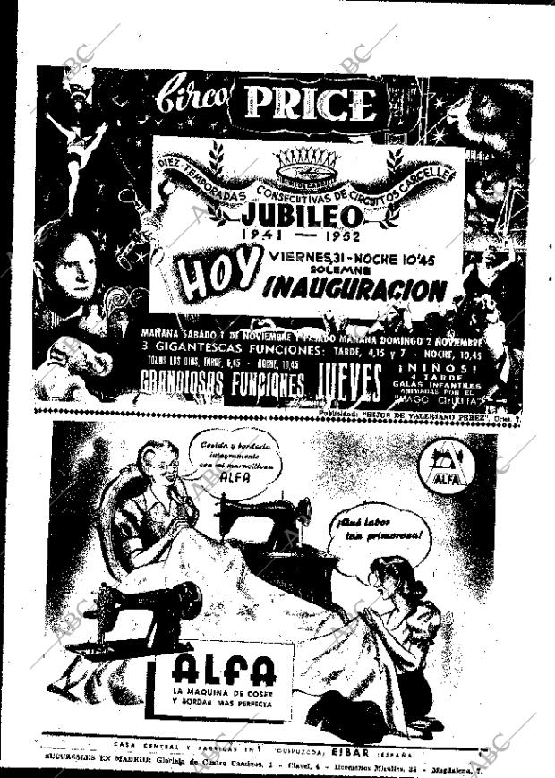 ABC MADRID 31-10-1952 página 12