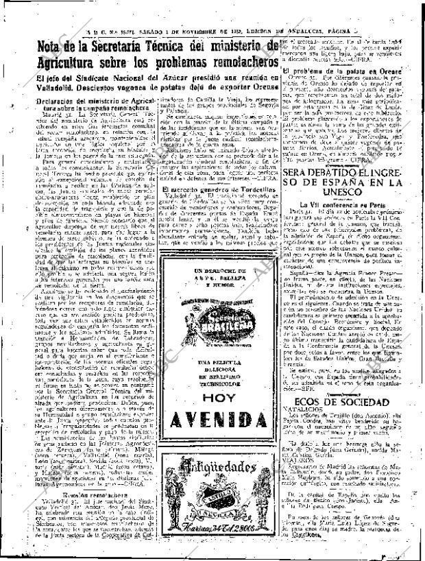 ABC SEVILLA 01-11-1952 página 11