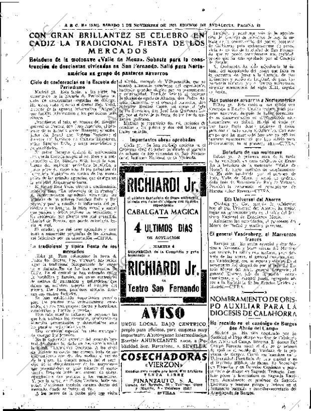 ABC SEVILLA 01-11-1952 página 13