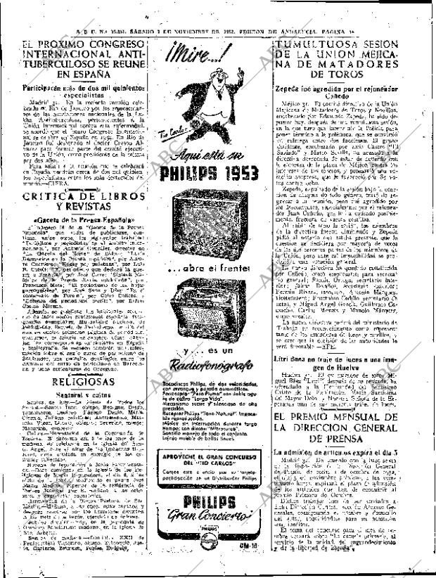 ABC SEVILLA 01-11-1952 página 14