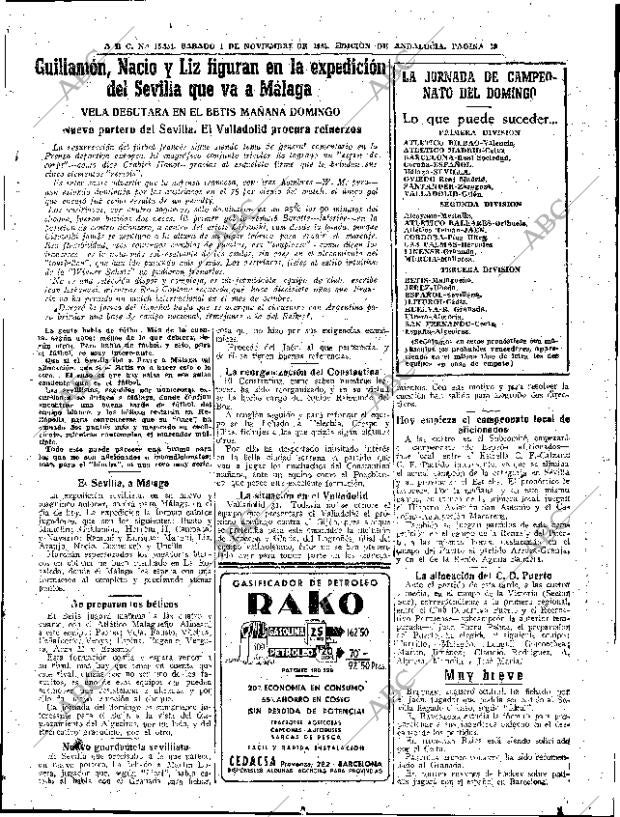 ABC SEVILLA 01-11-1952 página 19