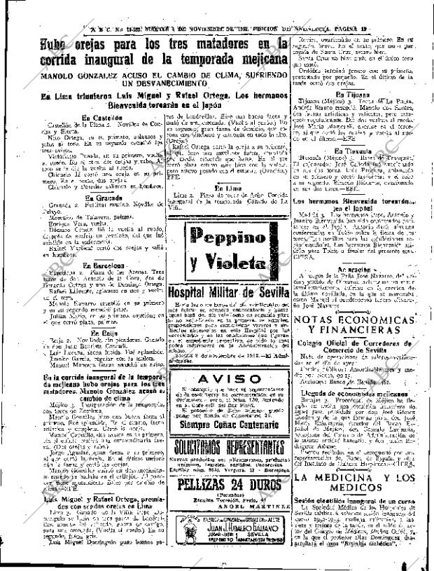 ABC SEVILLA 04-11-1952 página 19