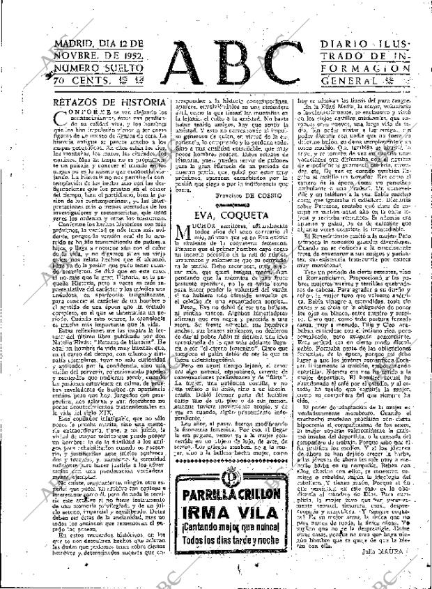 ABC MADRID 12-11-1952 página 3