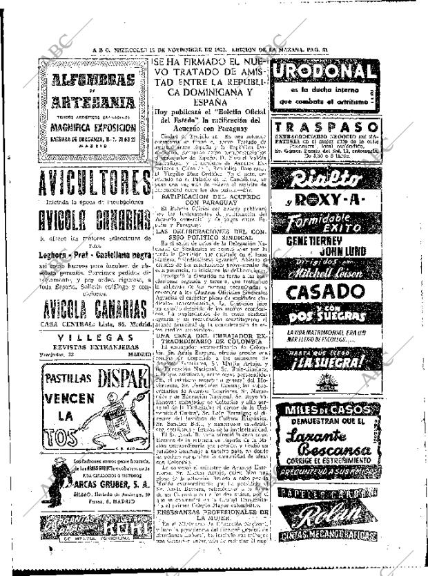 ABC MADRID 12-11-1952 página 31