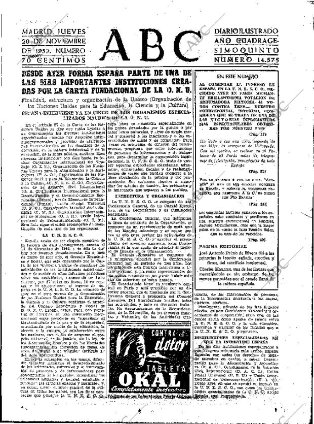 ABC MADRID 20-11-1952 página 15