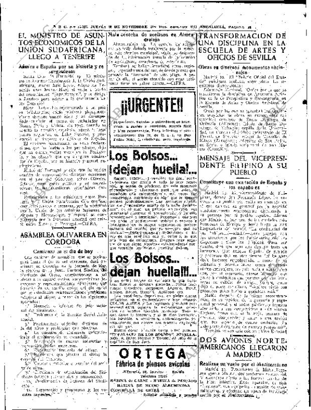 ABC SEVILLA 20-11-1952 página 16