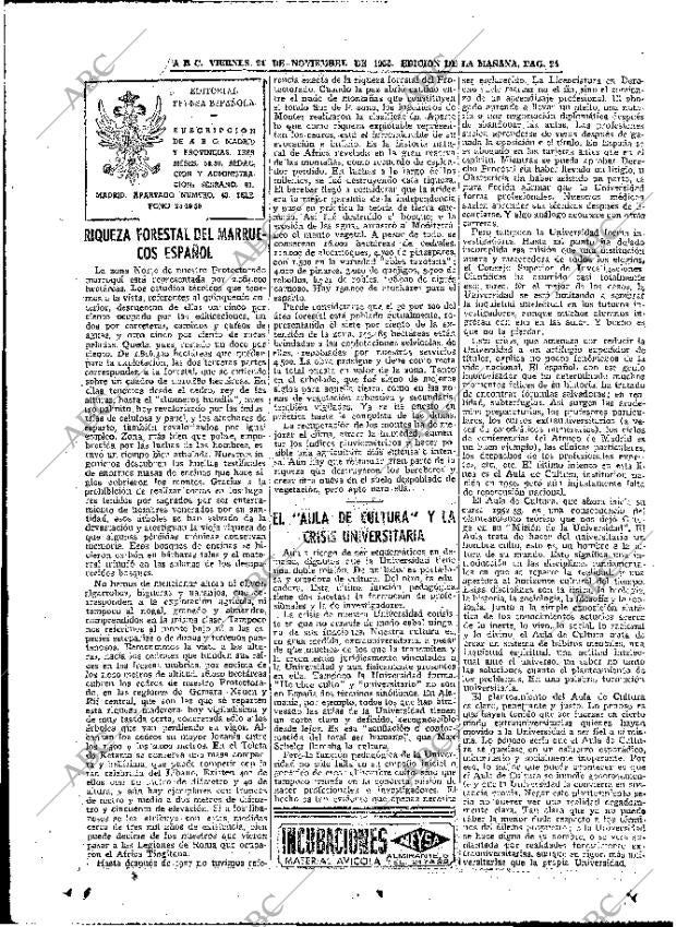 ABC MADRID 21-11-1952 página 24