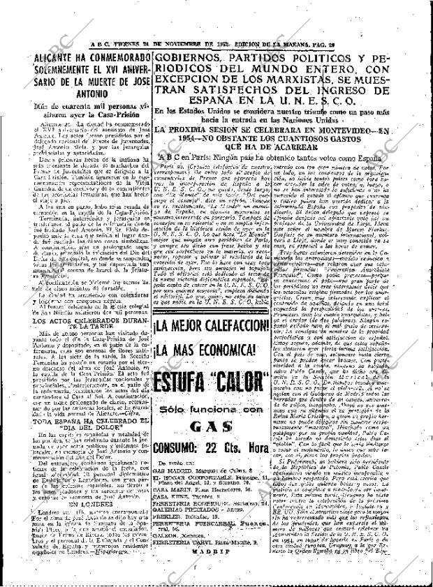 ABC MADRID 21-11-1952 página 29