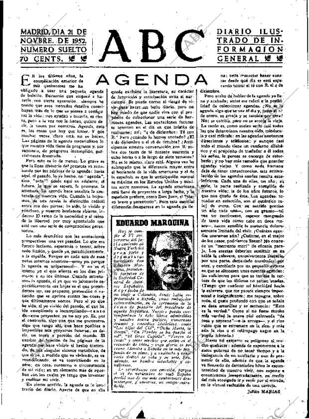 ABC MADRID 21-11-1952 página 3